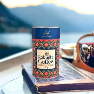 Cà phê bột rang xay nguyên chất Anh Nguyên 100% từ hạt Robusta - Hộp 250g