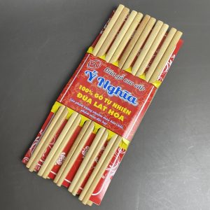 Đũa gỗ Ý Nghĩa - Vỉ 5 cặp không họa tiết